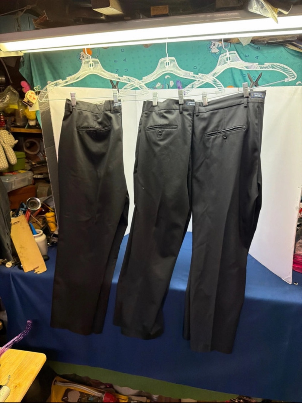 3 Pair Men’s Nickel & Iron Black Dress Pants